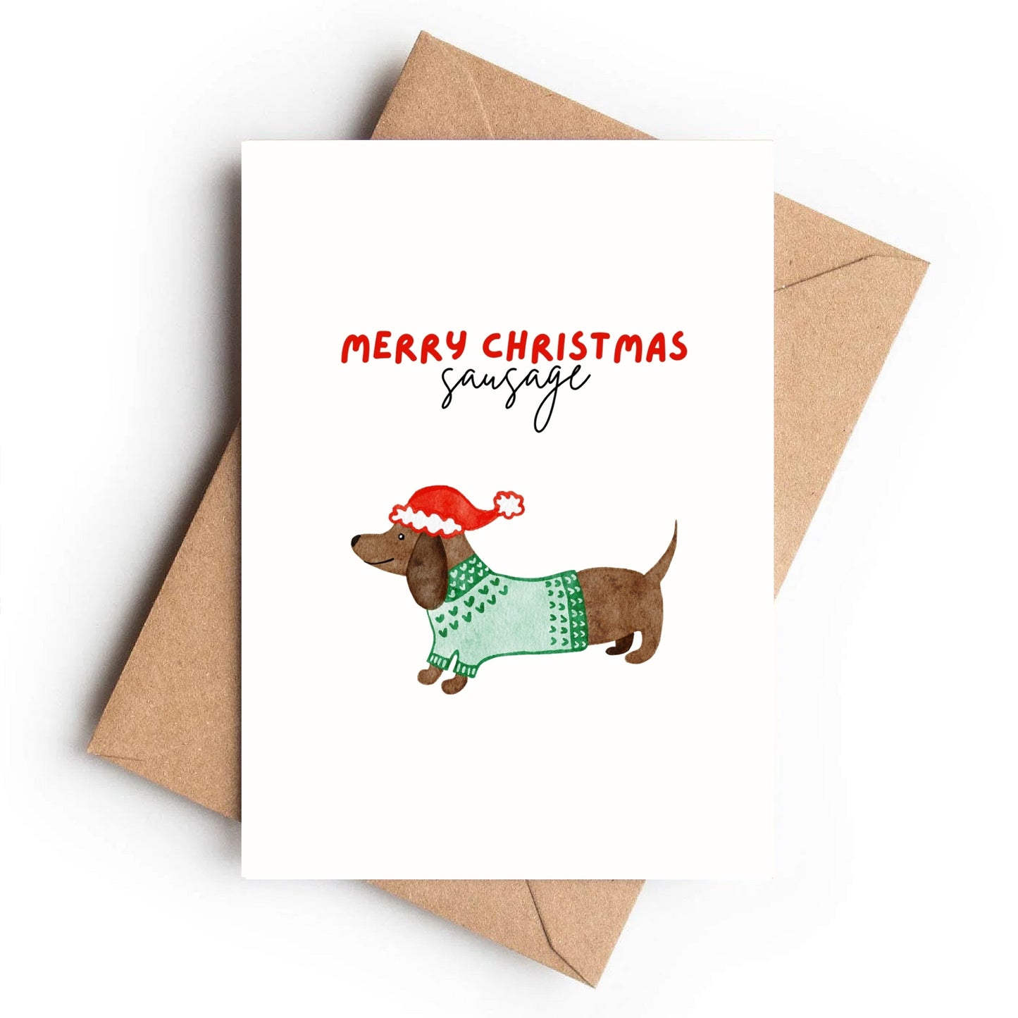Christmas Card | Merry Christmas Sausage