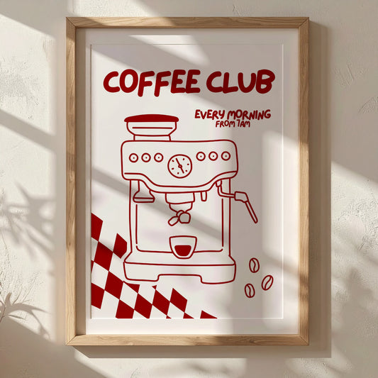 Rouge Coffee Club | Art Print - KtRose Designs