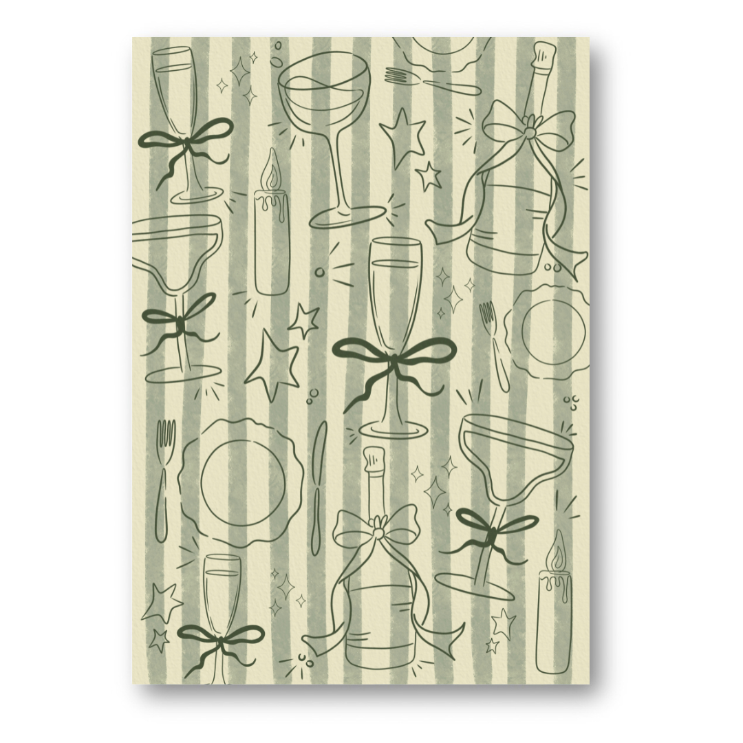 Bubbles & Bows | Art Print - KtRose Designs