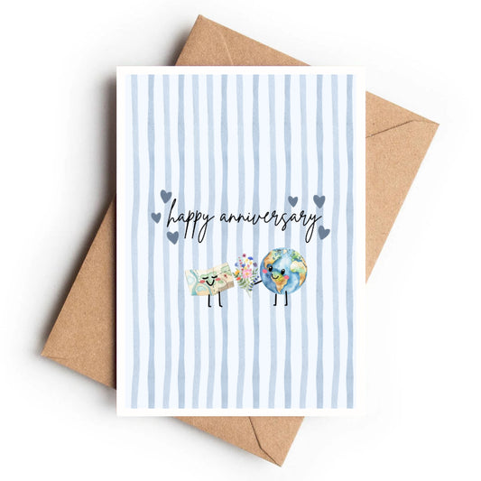 Anniversary Card | Love Around the World - KtRose Designs