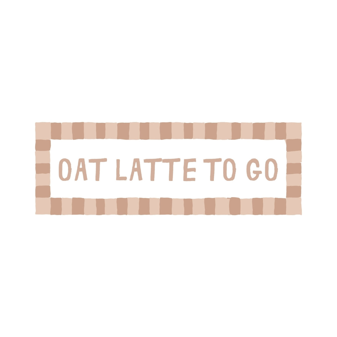 Oat Latte To Go | Slimline Art Print - KtRose Designs