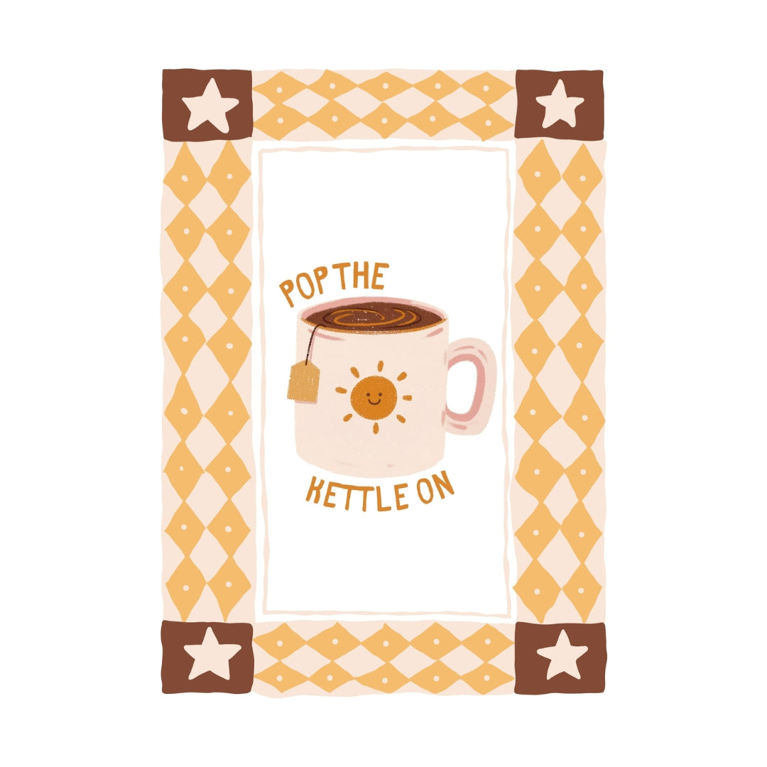 Pop The Kettle On | Art Print - KtRose Designs