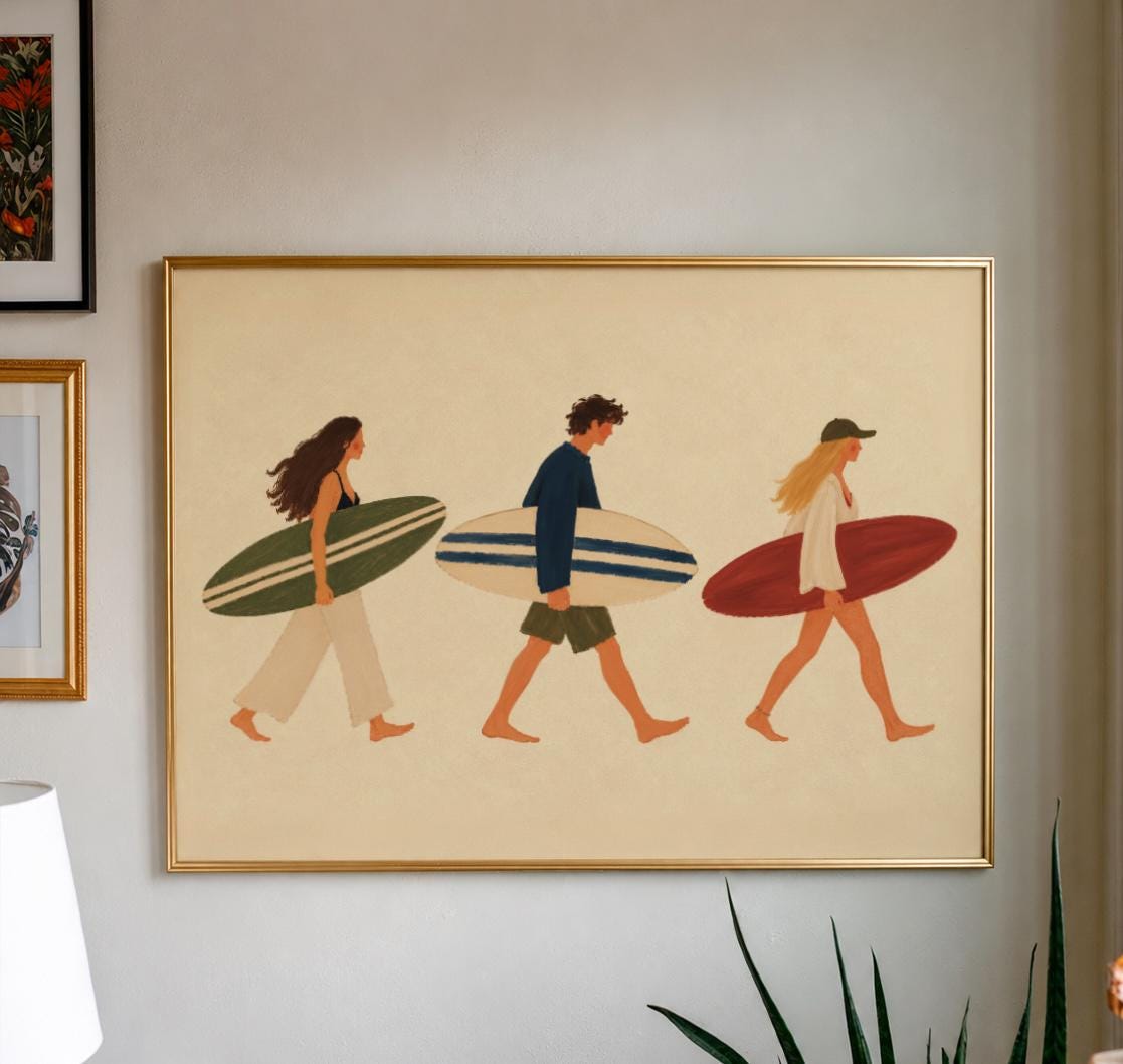 Surf's Up | Art Print - KtRose Designs