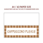 Cappuccino Please | Slimline Art Print - KtRose Designs