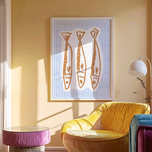 Three Little Fish | Art Print - KtRose Designs