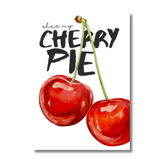 She's My Cherry Pie | Art Print - KtRose Designs