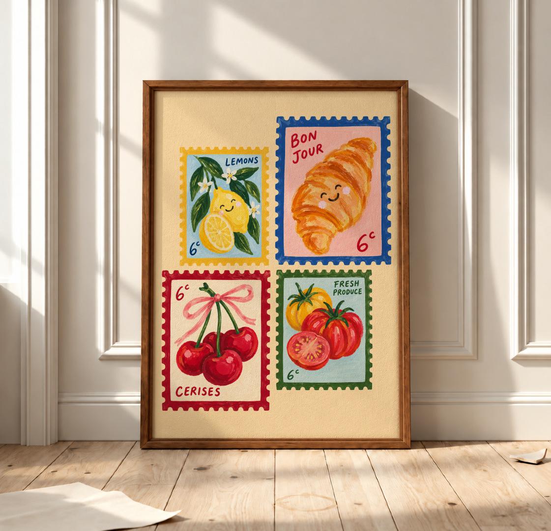 A Little Taste of France | Art Print - KtRose Designs