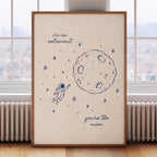 I'm An Astronaut - Noah Kahan | Art Print - KtRose Designs