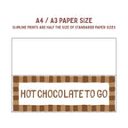 Hot Chocolate To Go | Slimline Art Print - KtRose Designs