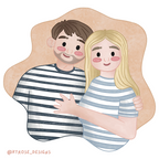 Personalised Illustration - Digital File - KtRose Designs