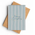 Blue Stripe | Christmas Card - KtRose Designs