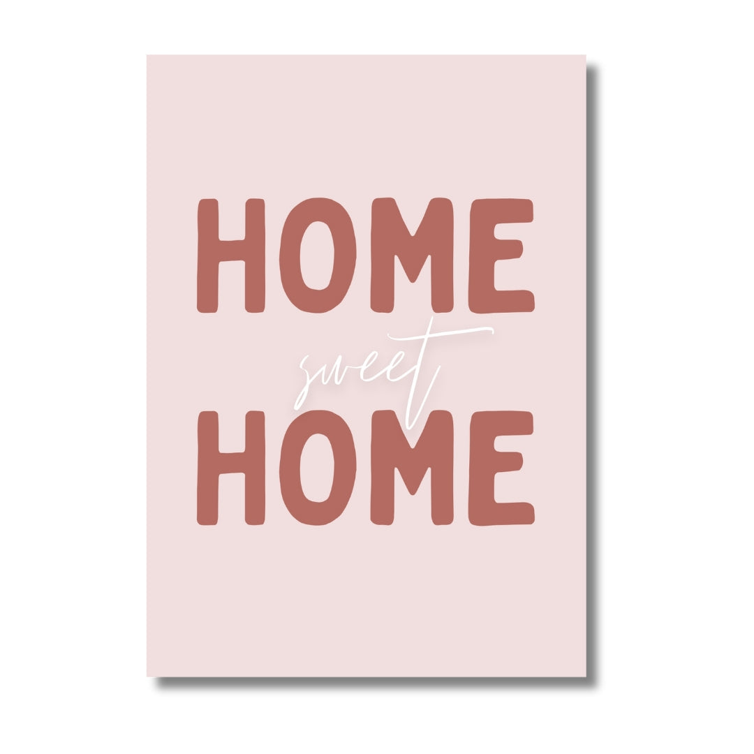 Blush Home Sweet Home | Art Print - KtRose Designs