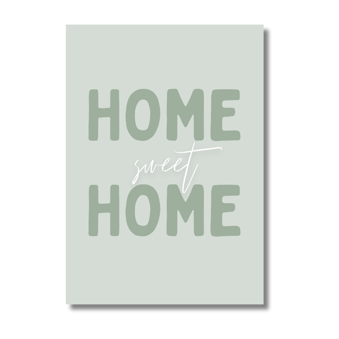 Home Sweet Home Sage Green | Art Print - KtRose Designs