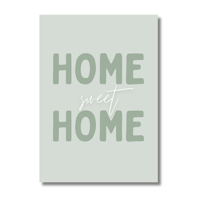 Home Sweet Home Sage Green | Art Print - KtRose Designs