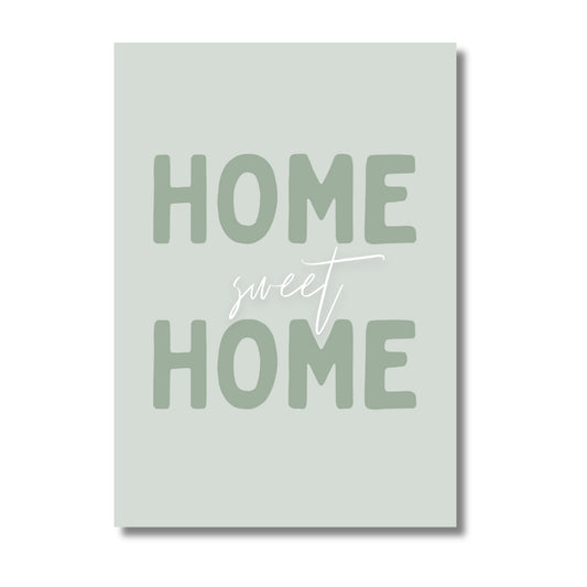 Home Sweet Home Sage Green | Art Print - KtRose Designs