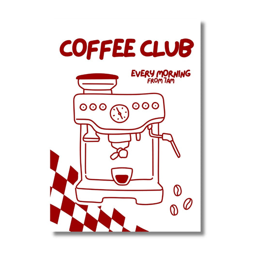 Rouge Coffee Club | Art Print - KtRose Designs