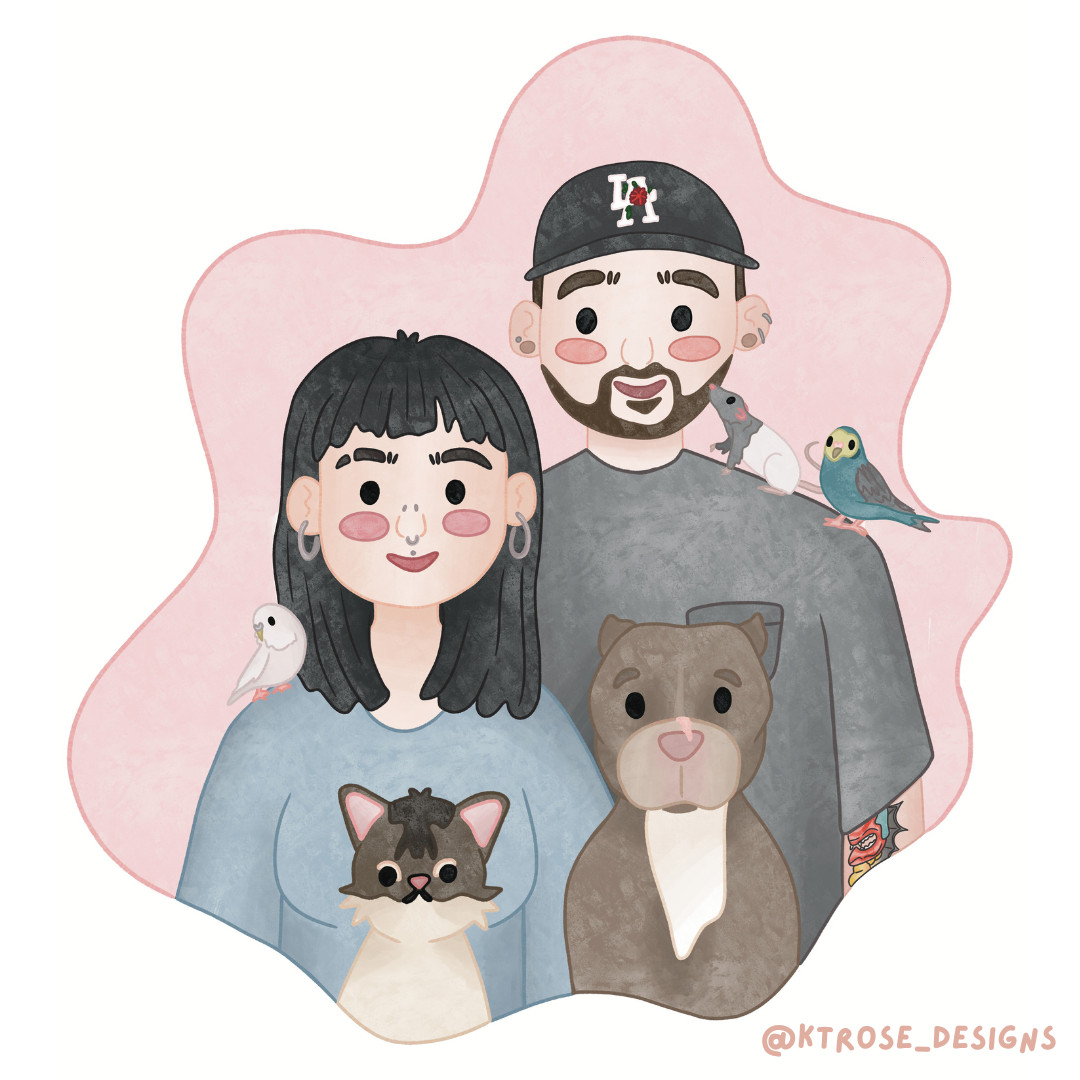 Personalised Couple Illustration