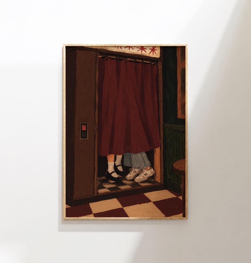 Just Between Us In The Photobooth | Art Print - KtRose Designs