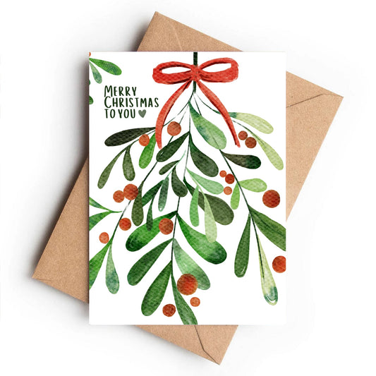 Christmas Card | Under the Mistletoe