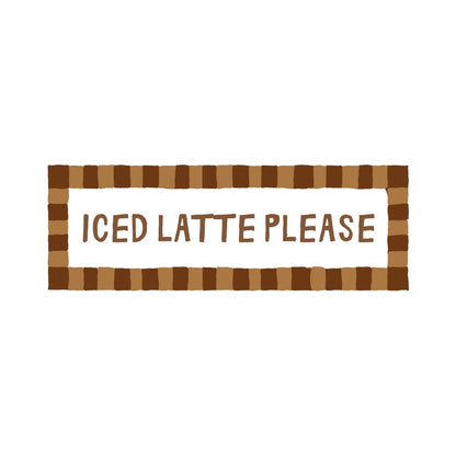 Iced Latte Please | Slimline Art Print - KtRose Designs