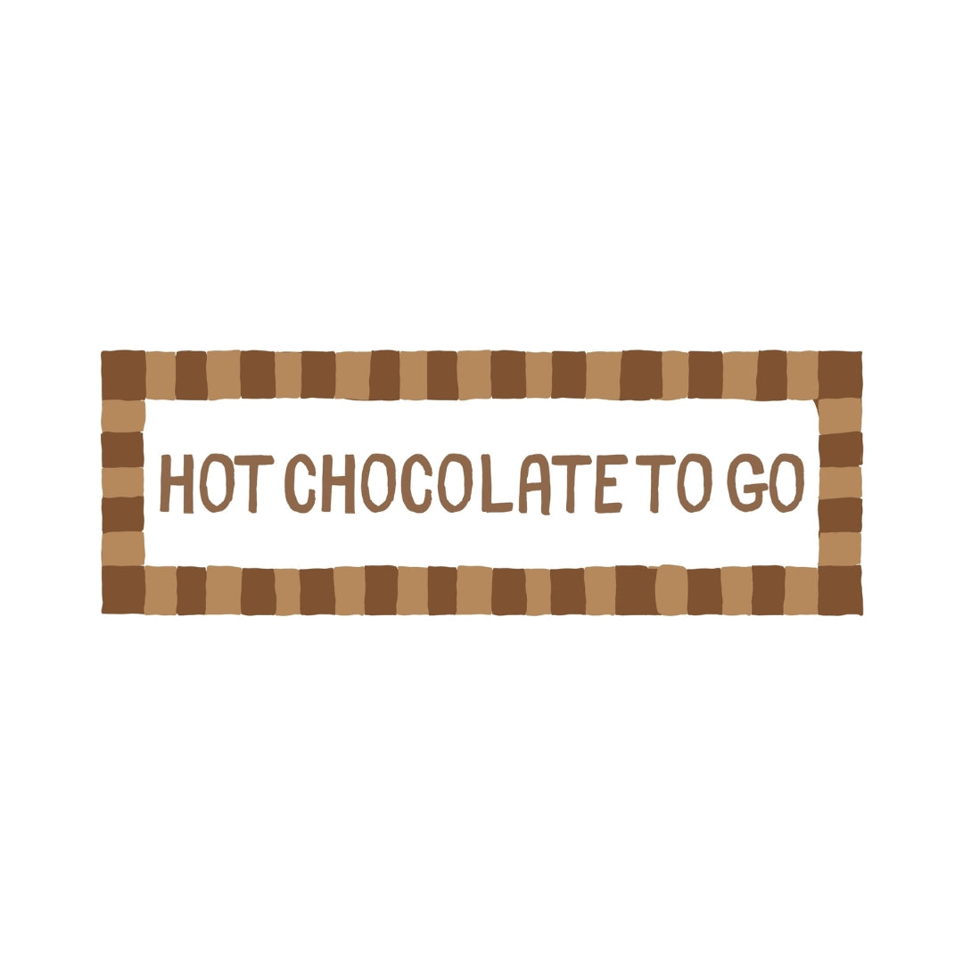 Hot Chocolate To Go | Slimline Art Print - KtRose Designs
