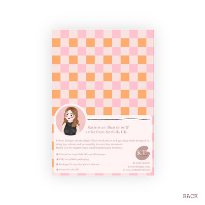 Happy Bday Checkerboard | Birthday Card - KtRose Designs