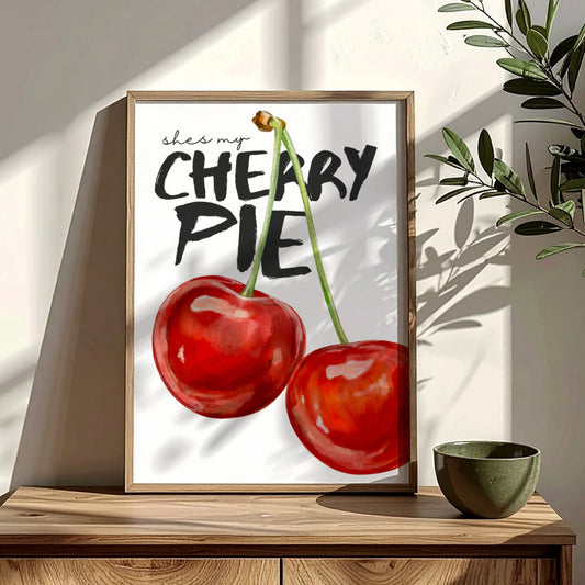 She's My Cherry Pie | Art Print - KtRose Designs