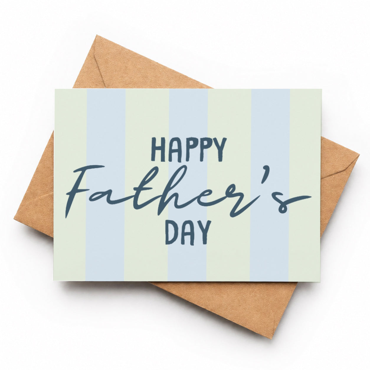Happy Father’s Day Stripes | Father’s Day Card - KtRose Designs