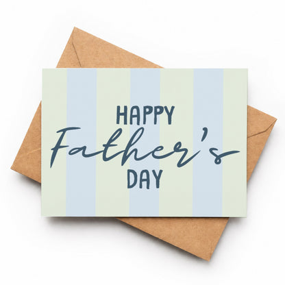 Happy Father’s Day Stripes | Father’s Day Card - KtRose Designs