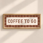 Coffee To Go | Slimline Art Print - KtRose Designs