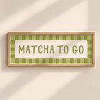 Matcha To Go | Slimline Art Print - KtRose Designs