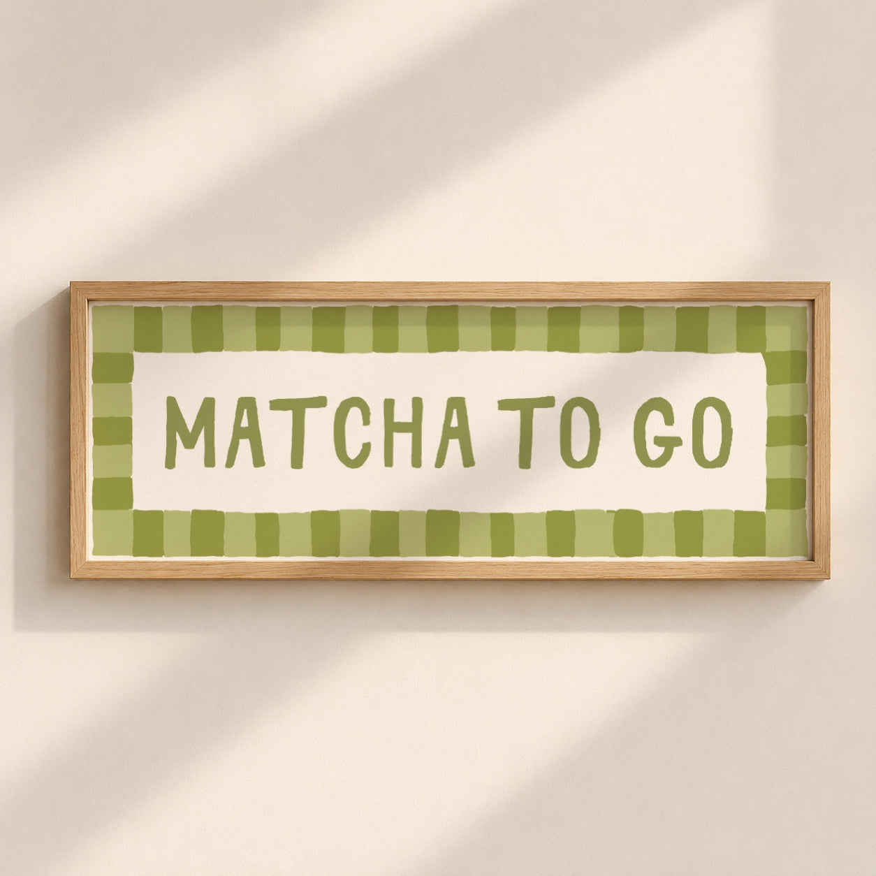 Matcha To Go | Slimline Art Print - KtRose Designs