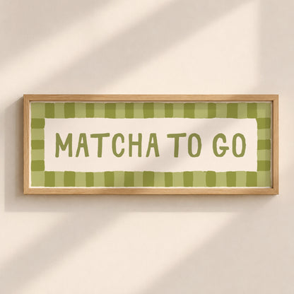 Matcha To Go | Slimline Art Print - KtRose Designs