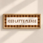 Iced Latte Please | Slimline Art Print - KtRose Designs