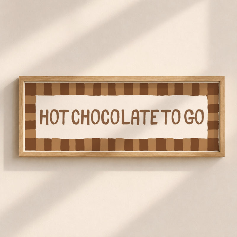 Hot Chocolate To Go | Slimline Art Print - KtRose Designs