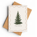 Warm Christmas Tree | Christmas Card - KtRose Designs