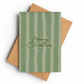 Green Stripe | Christmas Card - KtRose Designs