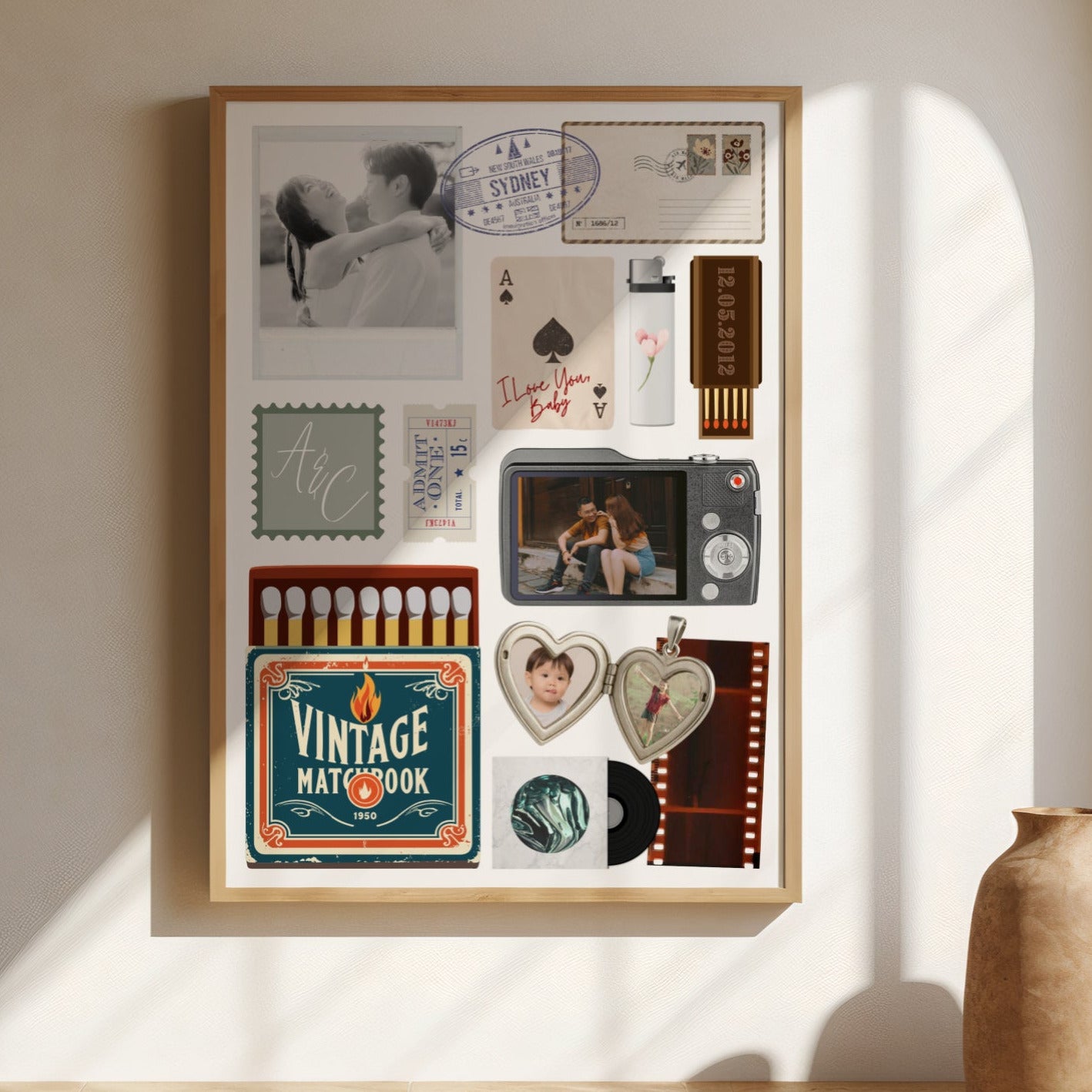 Personalised Matchbox Art Print - KtRose Designs