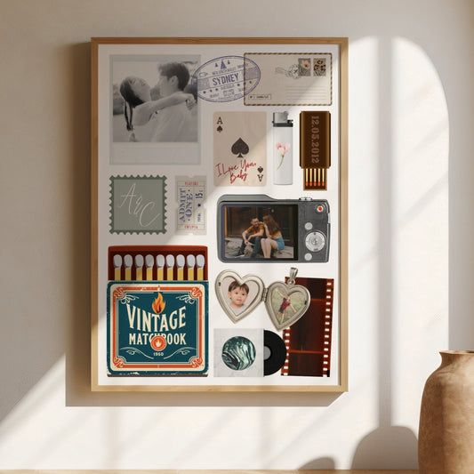 Personalised Matchbox Art Print - KtRose Designs