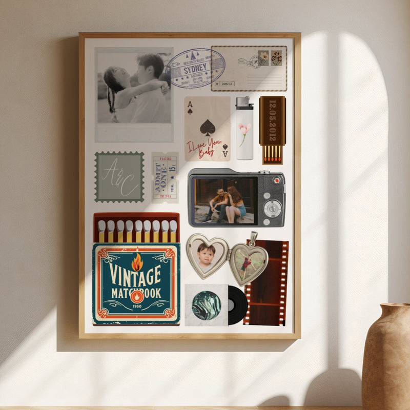 Personalised Matchbox Art Print - KtRose Designs