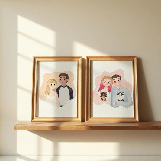Personalised Couple / Family Illustration