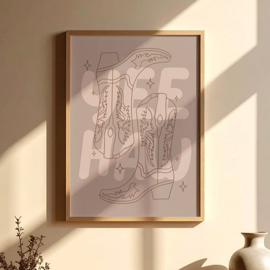 Yee Haw Western Boots | Art Print