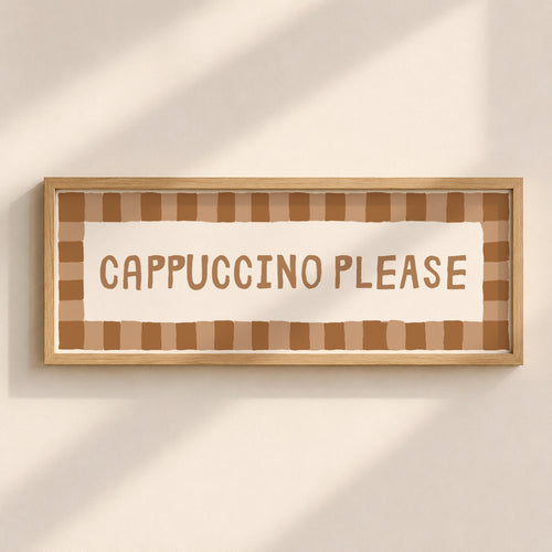 Cappuccino Please | Slimline Art Print - KtRose Designs