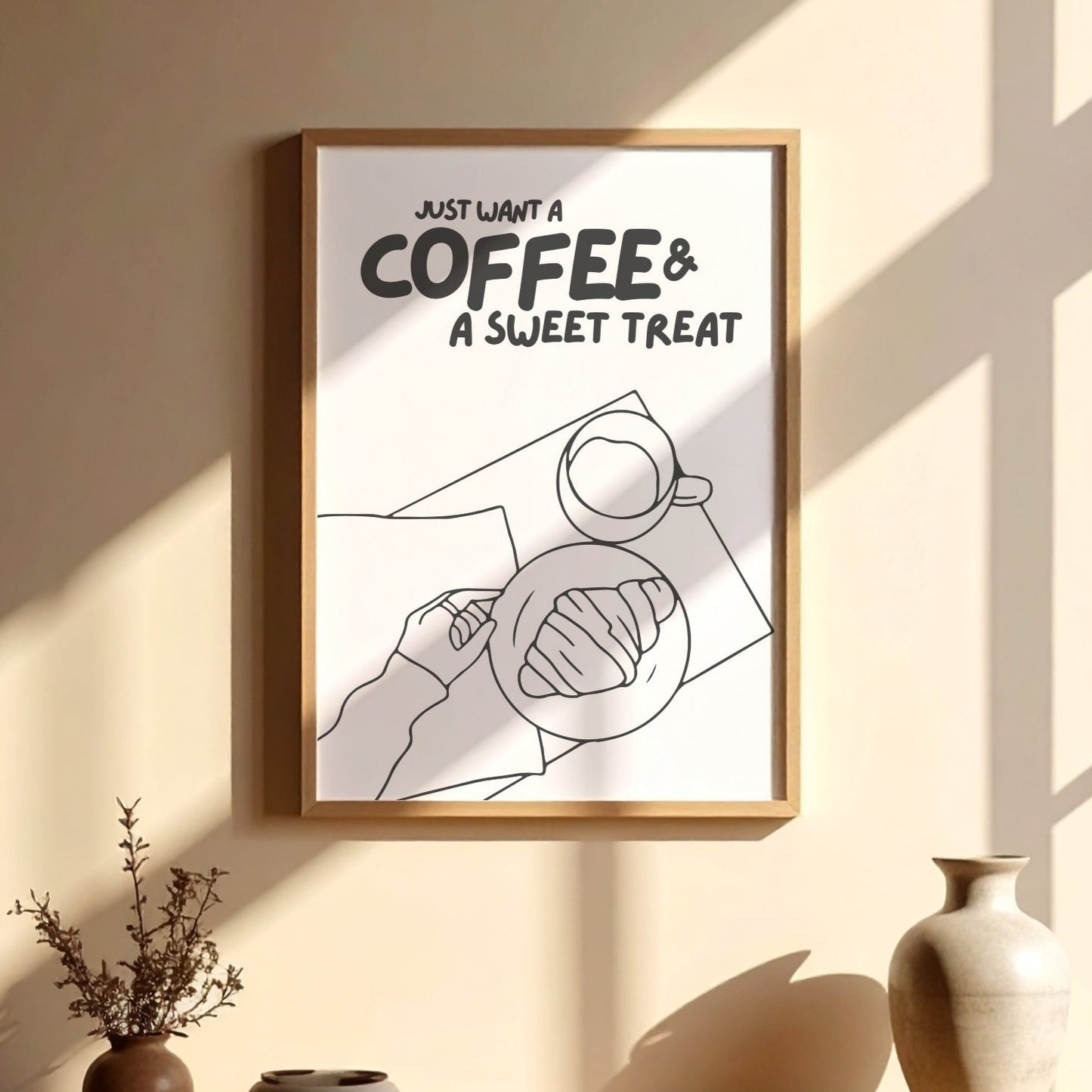 Coffee & A Sweet Treat | Art Print - KtRose Designs