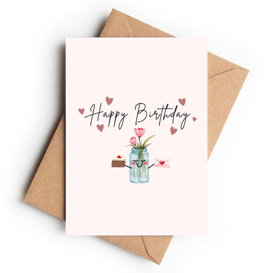 Birthday Card | Sweet Tulip Birthday - KtRose Designs