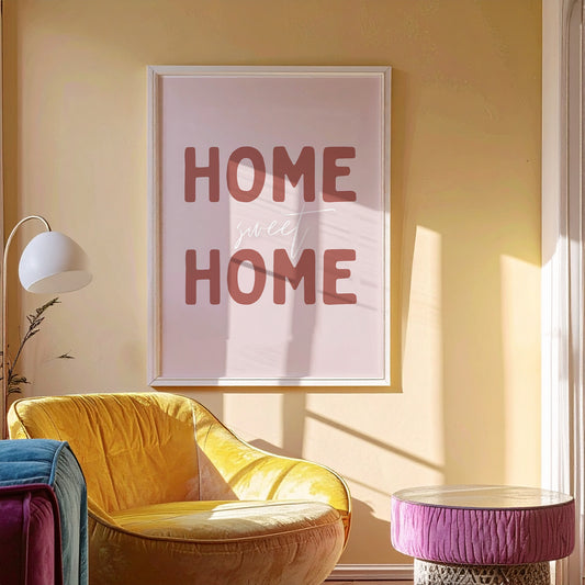Blush Home Sweet Home | Art Print - KtRose Designs