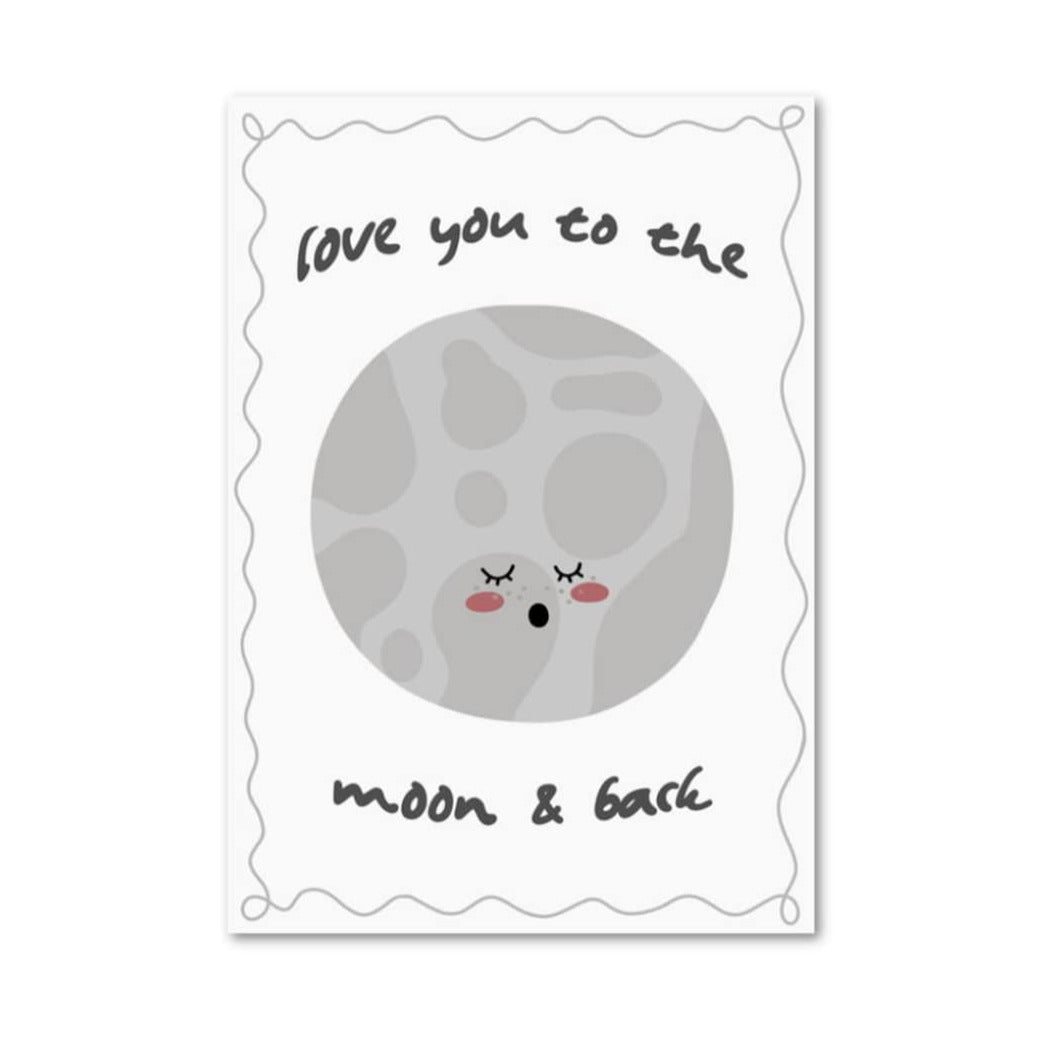 Love You To The Moon & Back | Art Print - KtRose Designs