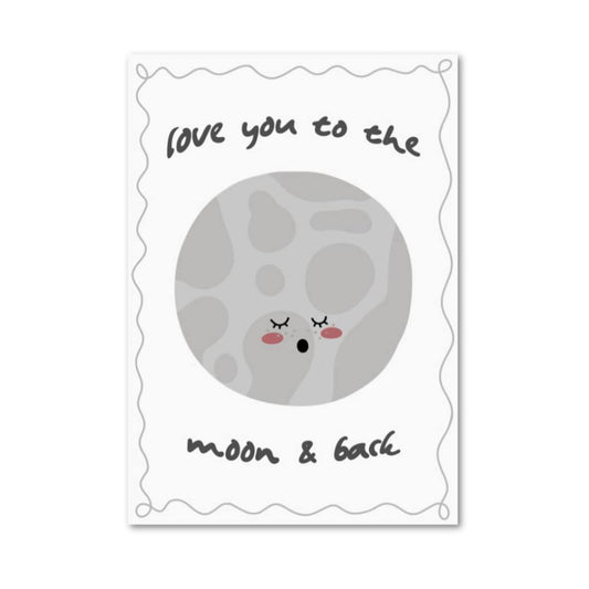 Love You To The Moon & Back | Art Print