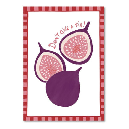Don't Give A Fig | Art Print - KtRose Designs