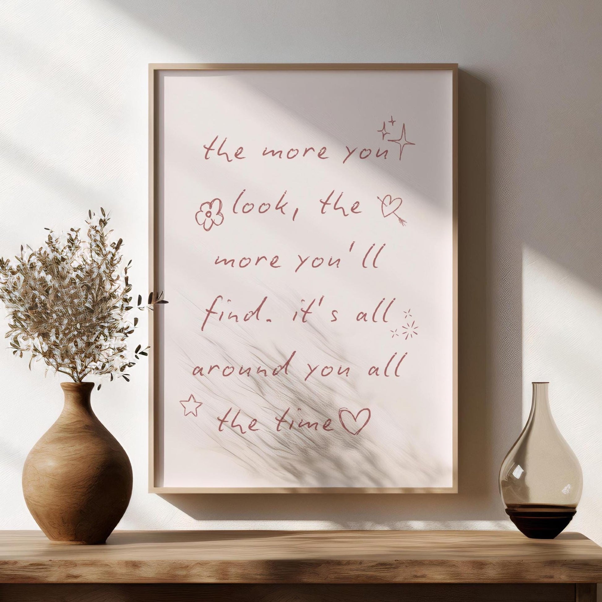 I See It Olivia Dean Art Print - Soft Pink Handwritten Quote Print - KtRose Designs